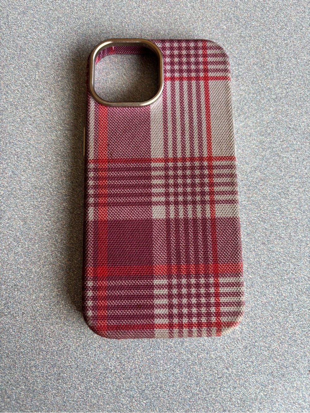 Heyday Cranberry Fizz Plaid iPhone Case 17e/16e/15/14/13